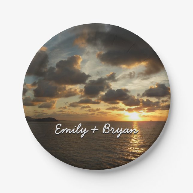 Prato De Papel Sol nascido em Rua Thomas I Ilhas Virgens dos EUA (Frente)