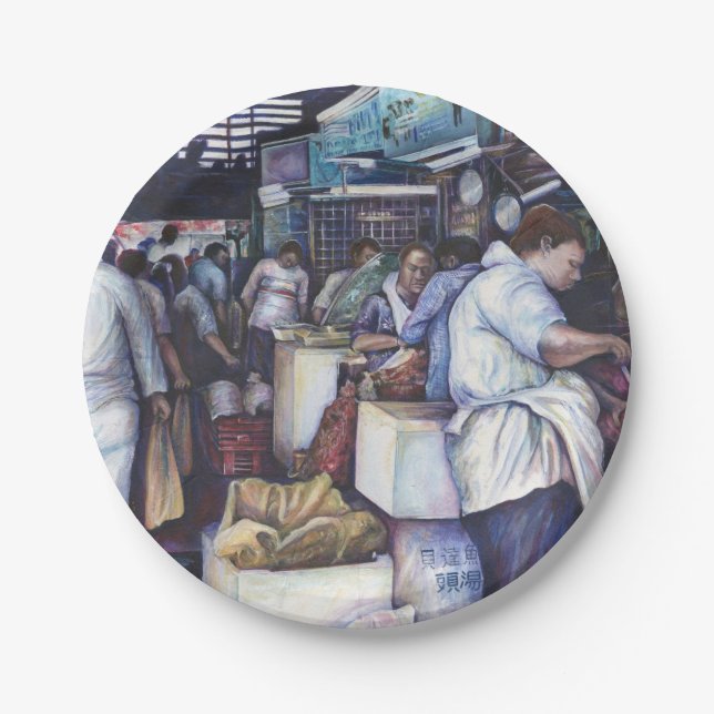 Prato De Papel Sopa de Cabeça de Peixe, Singapura (Frente)