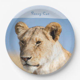 Prato De Papel Sou apenas uma foto de um gato com uma mensagem