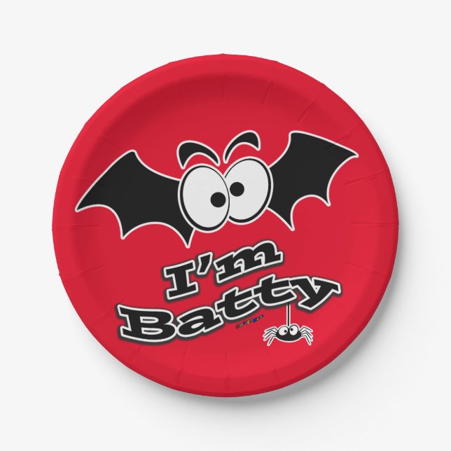 Prato De Papel Sou Batty Crazy Eyes (Frente)