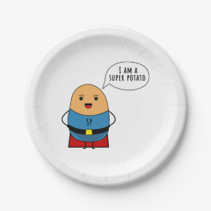 Prato De Papel Sou uma super batata