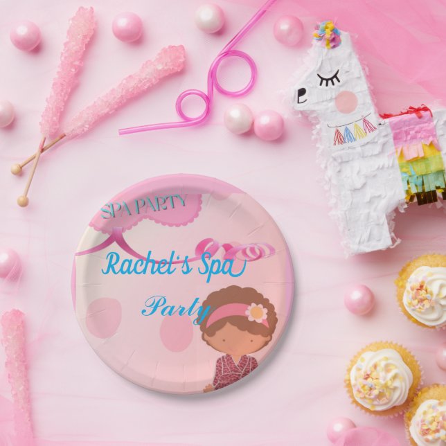 Prato De Papel Spa Birthday Paty (Festa)