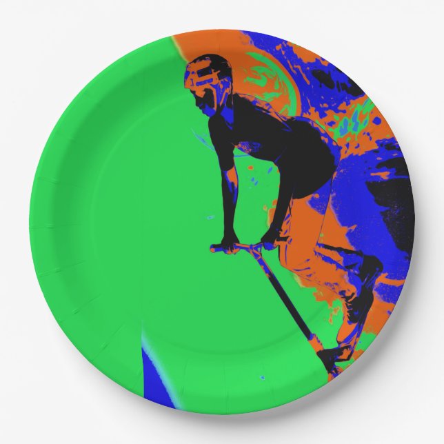 Prato De Papel Speedster do Patinete Stunt - Patinete (Frente)