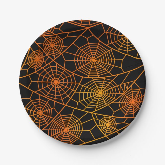 Prato De Papel Spider Webs Cloth Napkin (Frente)