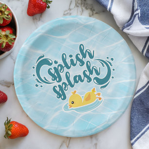 Prato De Papel Splash de Borracha Ducky