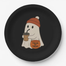 Spooky Cute Adorable Ghost Red Beanie Halloween