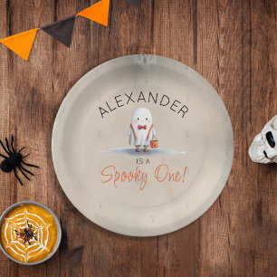 Prato De Papel Spooky, Primeiro Aniversário de Halloween