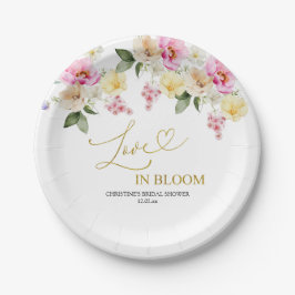 Prato De Papel Spring Colorful Floral Bridal Shower