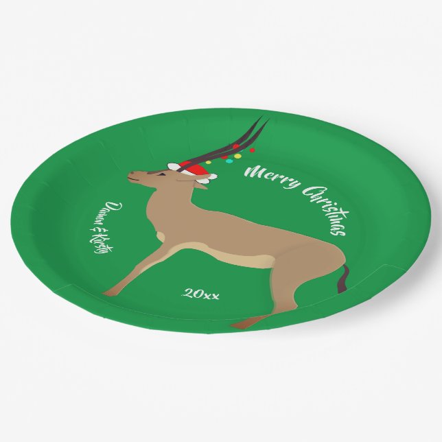 Prato De Papel Springbok Natal (Inclinado)
