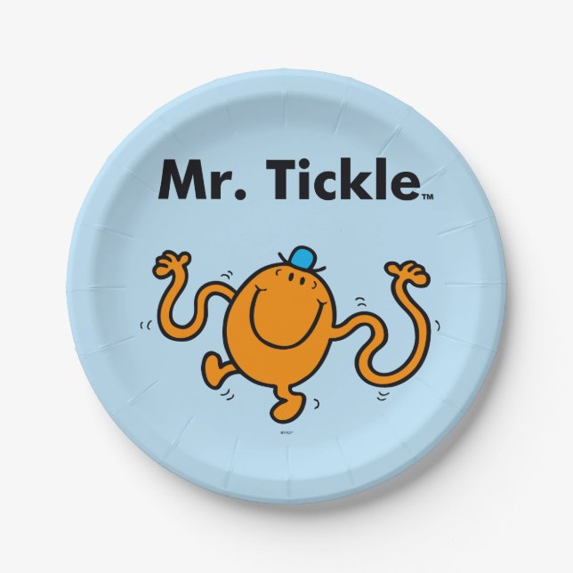Prato De Papel Sr. Men | Sr. Tickle Will Tickle (Frente)