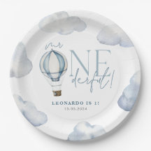 Sr. ONEGreat Hot Air Ballon Boy primeiro aniversar