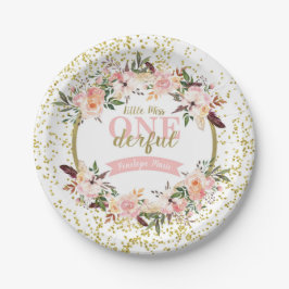 Prato De Papel Srta. ONEMaravilhosa Birthday Plates
