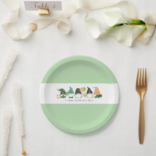 Prato De Papel St Patrick's Day Party plates (Casamento)