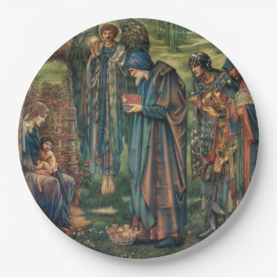 Prato De Papel Star of Bethlehem (por Edward Burne-Jones) Paper P