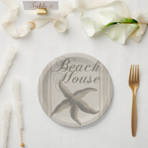 Prato De Papel Starfish Beach House Seashore Coastal