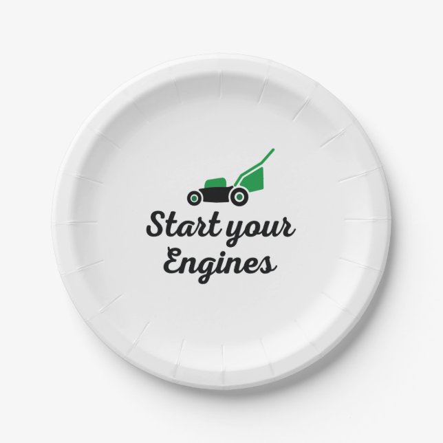 Prato De Papel Start your Engines (Frente)