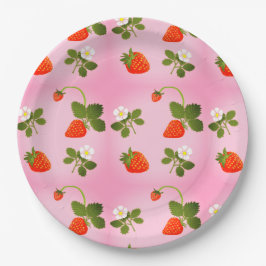Prato De Papel Strawberries