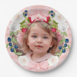 Prato De Papel Strawberry 1rua Berry Sweet Aniversário Foto