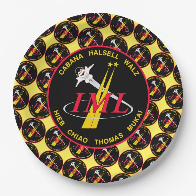 Prato De Papel STS-65 Missão Insígnia (Frente)