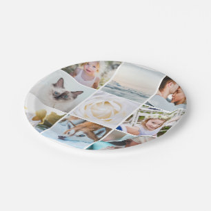 Prato De Papel Suas Fotos Personalizadas Modernas