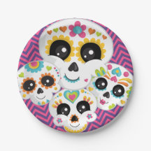 Sugar Skull Dia de La Muerte Halloween Birthday Pa