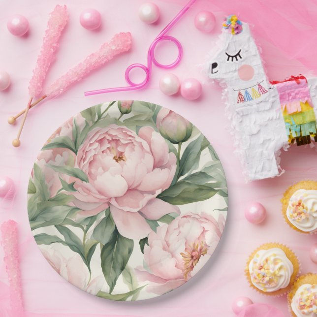 Prato De Papel Summer Peonies Thermal  (Festa)