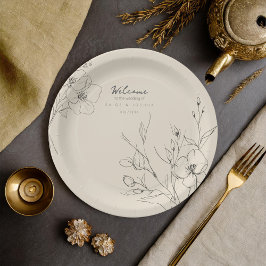 Prato De Papel Sun-Washed Garden Wedding Floral Border ID1283