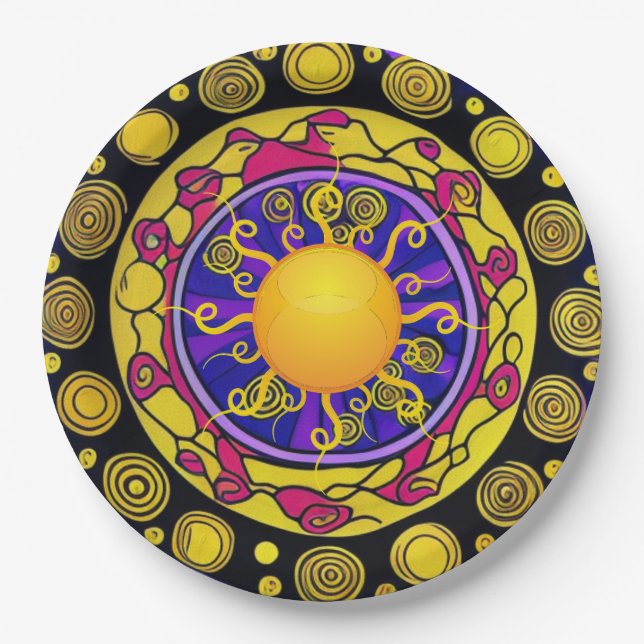 Prato De Papel Sunny Daze (Frente)