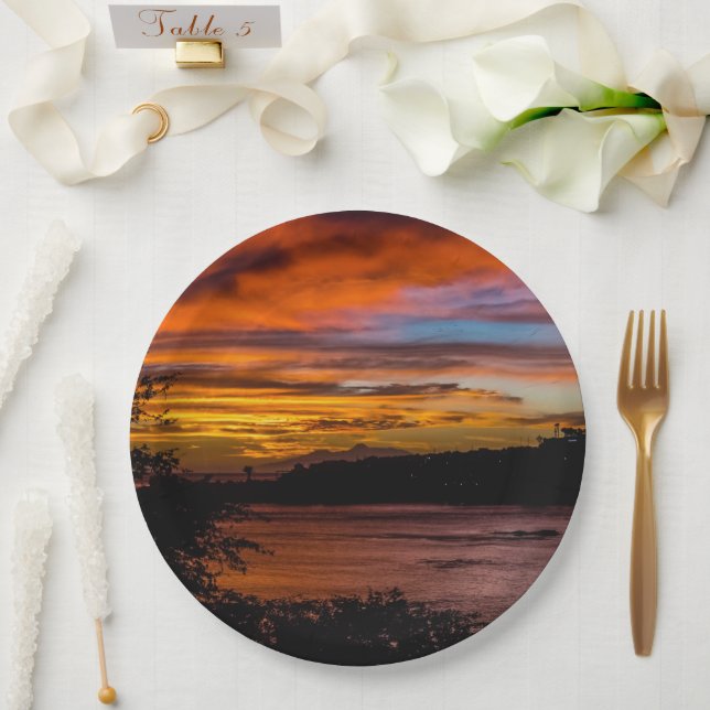 Prato De Papel Sunset na Praia, Cabo Verde (Casamento)