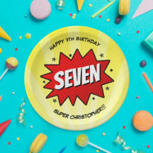 Super Herói Cômica Book Qualquer Idade Aniversário