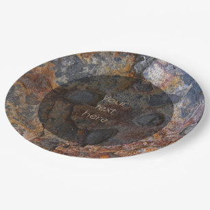 Prato De Papel Superfície da rocha de Sedementary da geologia