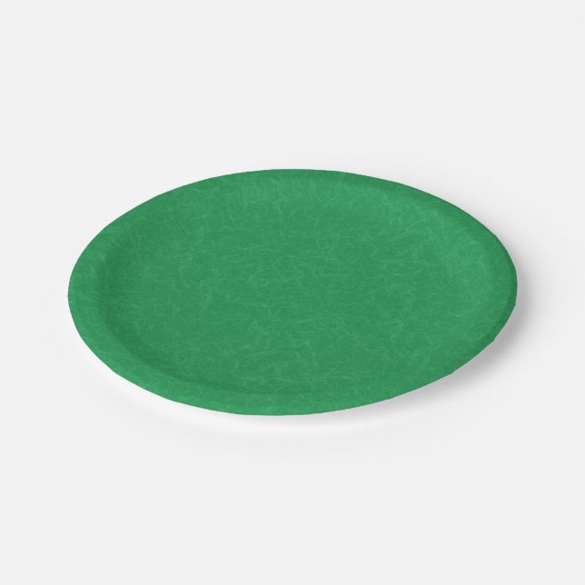 Prato De Papel Superfície verde texturizada com padrão giratório (Inclinado)