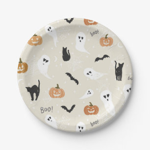 Prato De Papel Suprimentos de festas para crianças do Halloween