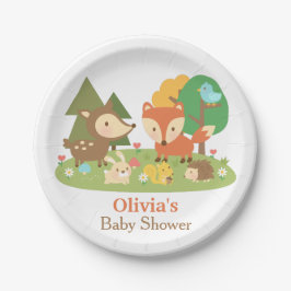 Prato De Papel Suprimentos para Festa de Chá de Bebê de Animais F
