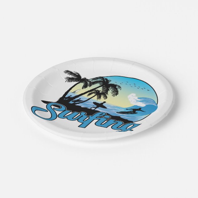 Prato De Papel surfing Sea Beach (Inclinado)