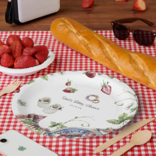 Prato De Papel Sweet Summer Picnic CHÁ DE FRALDAS