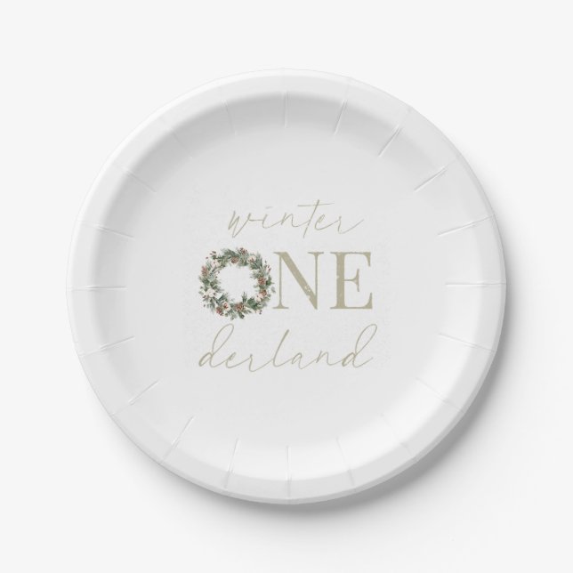 Prato De Papel Tableware de Papel OneDerland da ASPEN Winter (Frente)