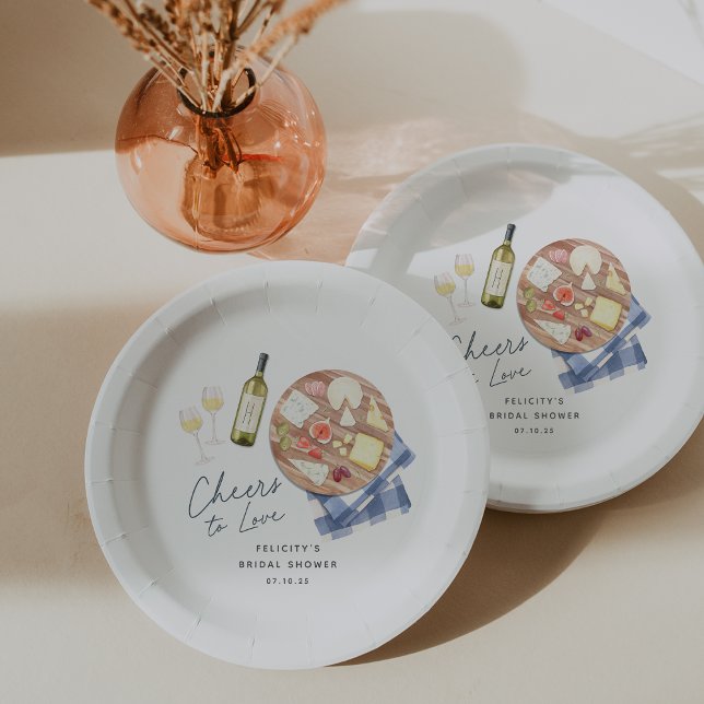 Prato De Papel Tabuleiro de Charcutaria Vinho e Queijo Um Brinde  (Criador carregado)