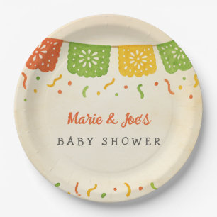 Prato De Papel Taco Bout A Baby Fiesta Paper Plates