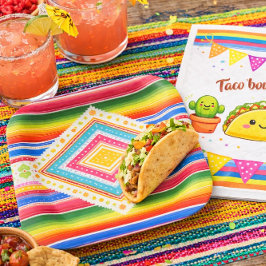 Prato De Papel Taco bout a Baby Shower