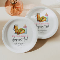 Tacos cor-de-rosa também criam e Fraldas! Chá de f