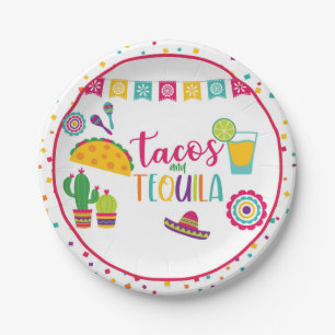 Prato De Papel Tacos e Tequila Plate - WH