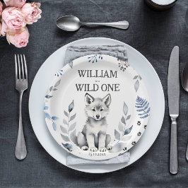 Prato De Papel Tambor de festa de aniversário com tema "Wild One