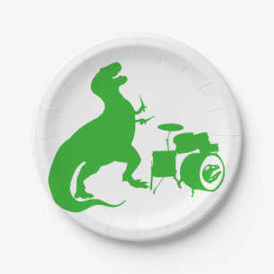 Prato De Papel Tambores de reprodução de dinossauro - Escolher 