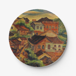 Prato De Papel Tamsui & Chen Cheng-Po /Taiwan Vintage art
