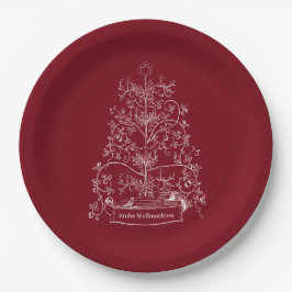 Prato De Papel Tannenbaum Alemão Antigo