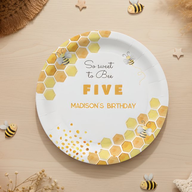 Prato De Papel Tão doce de ser aniversário de criança (Criador carregado)