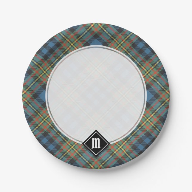 Prato De Papel Tartan Antigo do Clã MacLellan (Frente)