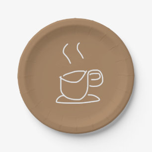 Prato De Papel Tea Lovers Café Abrange o moderno simples