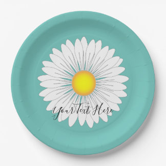 Prato De Papel Teal Bonito Little Daisy